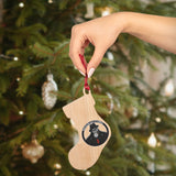 Smokehouse Gorillas Wooden Christmas Ornaments