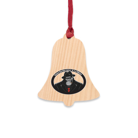 Smokehouse Gorillas Wooden Christmas Ornaments