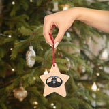 Smokehouse Gorillas Wooden Christmas Ornaments