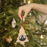 Smokehouse Gorillas Wooden Christmas Ornaments