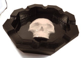 8 Finger Octagon Ashtray with 3D Skull Inlay